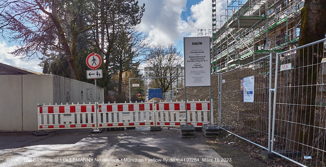 15.03.2023 - Fernwärme und Rohrverlegung an der Grundschule in Neuperlach